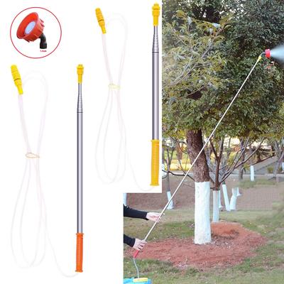2.6/3.6m Stainless Steel Telescopic Rod High Shoot Spray Head Telescopic Tube Garden Orchard Park Electric Sprayer Fittings 1Pc