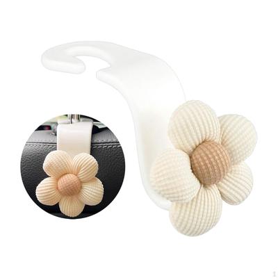 Gancio per Poggiatesta Auto a Forma di Fiore Appendioggetti per Sedile Posteriore Facile da Installare Resistente Organizzatore Universale per