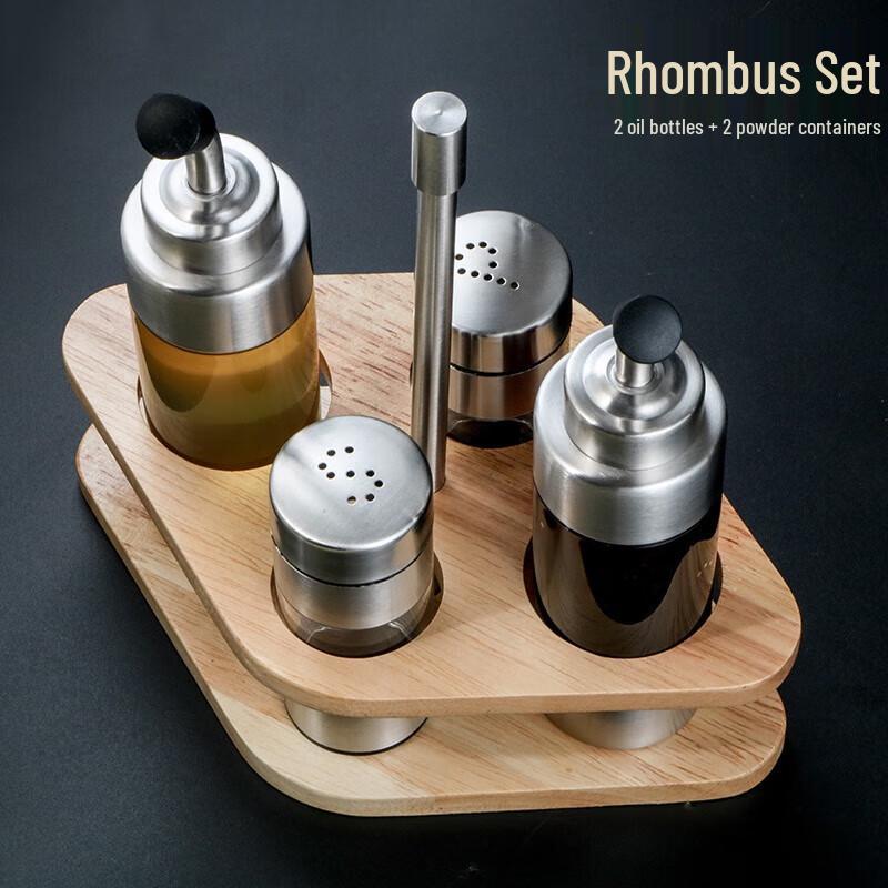 Fanteng 3-Piece 304 Stainless Steel Condiment Set