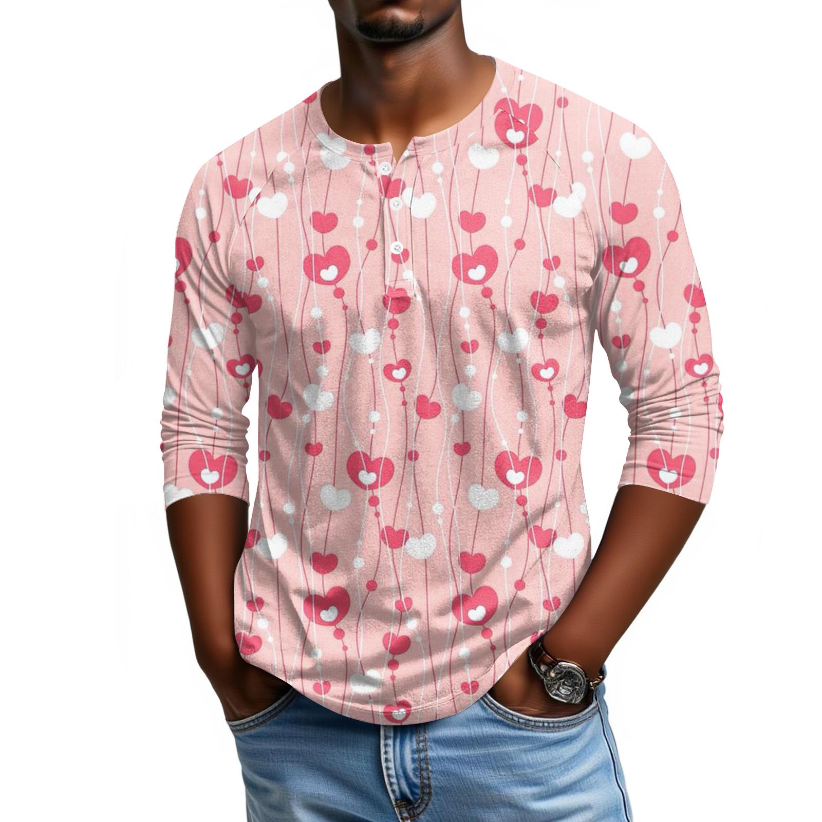 

Мужской топ с рукавом реглан и рукавом три четверти XL арбуз красный