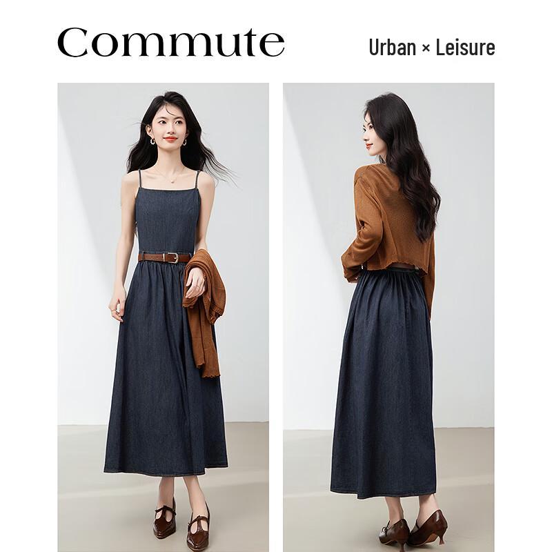 Spring Autumn Elegant Long Sleeve Cardigan & Midi Dress Set
