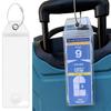 Cruise Luggage Suitcase Tag Label Holder Zip Seal  Steel Loops For Travel