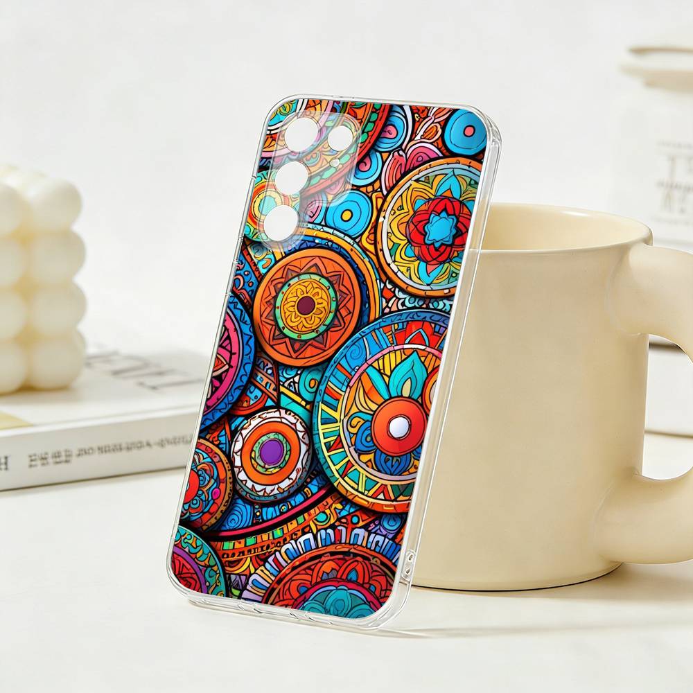 

Мексиканский красочный тотем Чехол для телефона Для Samsung S26, S25, S24, S21, S22, S23, S30, Ultra, Plus, 5G, Прозрачная крышка Samsung S20ULTRA5G