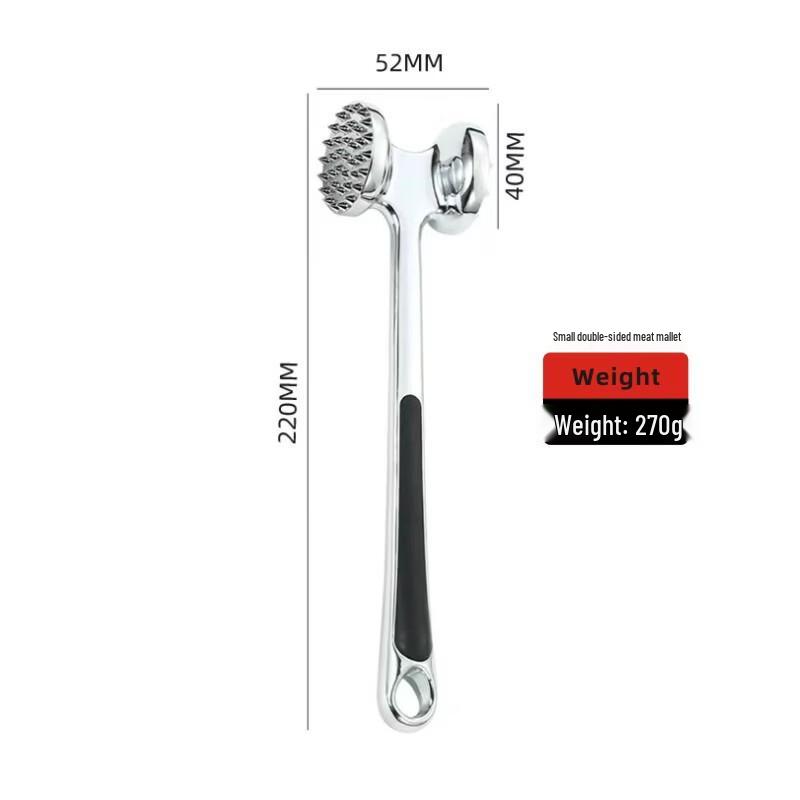 Zinc Alloy Double-Sided Meat Tenderizer Hammer, 2-Pack