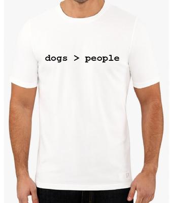 Hunde   Menschen Lustig Unisex T-Shirt Tee Tierliebhaber