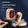Mini Folding Stainless Steel Nail Clippers with Keychain