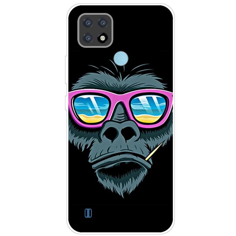 Realme C21 Hülle 6.5'' Klar Silikon Fudnas Weiche TPU Hülle Für Realmi C21 2021 Hülle C 21 Handyhüllen Rückseite RealmeC21 Bumper