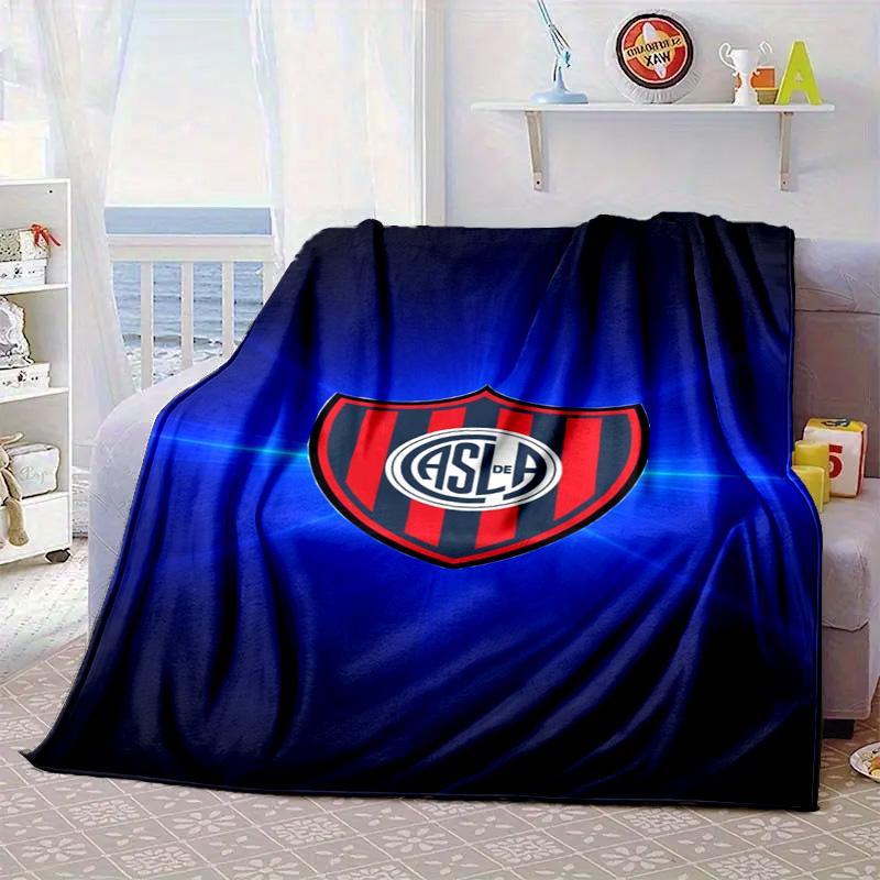 Club Atletico San Lorenzo  Portable Blanket/Soft Blanket Bedding Blanket Suitable for Travel Camping Living Rooms Offices Sofas Fan Gifts