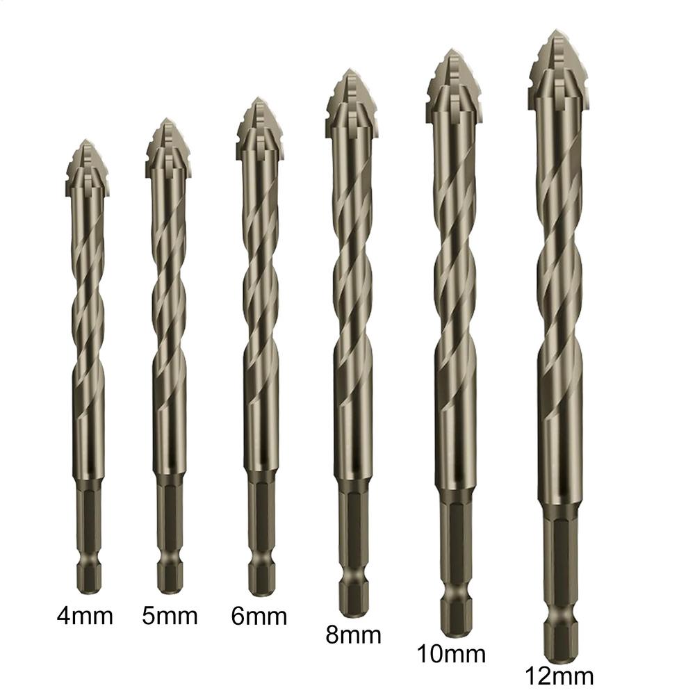 Four-Edged Sawtooth Eccentric Drill Bit High Hardness Eccentric Drill Precision Drilling MultiFunc Serrated Concrete Drill Bit