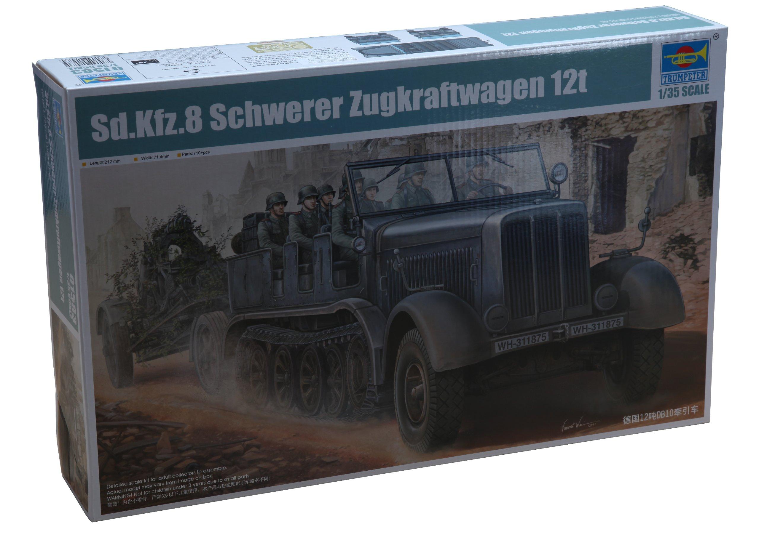 

Trumpeter 1/35 scale German Sd.kfz.8 12t Heavy Half-Track Plastic Model
