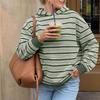 Women's Casual Striped Hoodie Sweatshirt for Everyday Wear