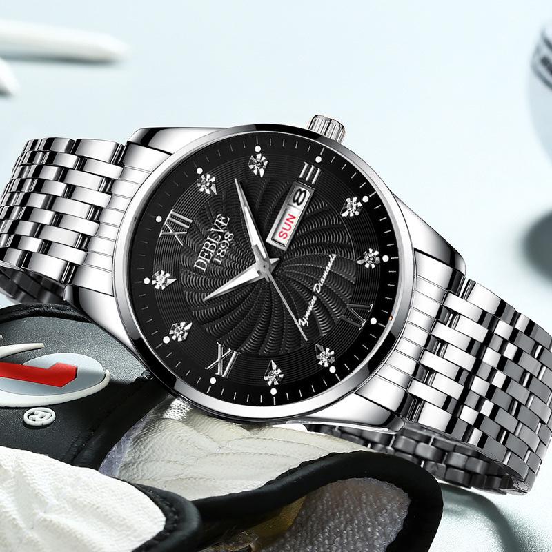 

Мужские водонепроницаемые люминесцентные часы высокого класса с автоматическим механизмом и календарем