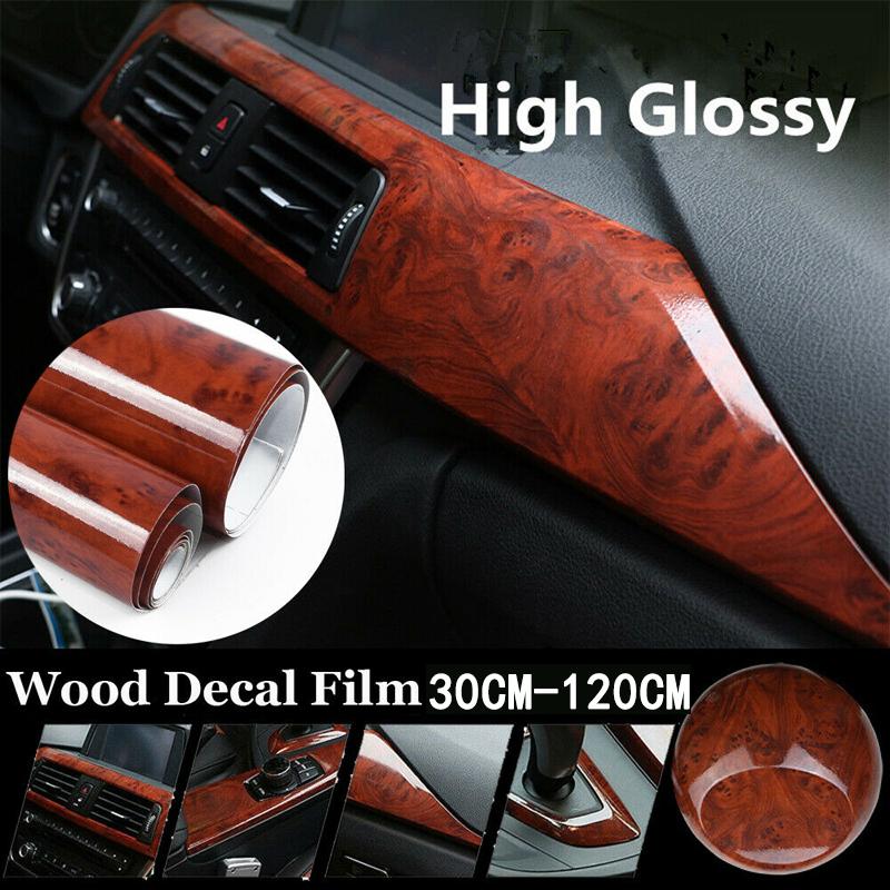 DIY Car Sticker Film Wood Grain Vinyl Decal Hög temperatur Långvarig