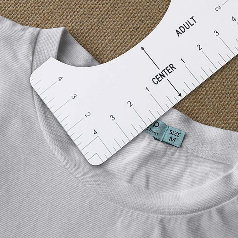 Hemd Lineal Heißpresse Ausrichtungswerkzeug T-Shirt Führung High-Definition T-Shirt Lineal Platzierung Exquisite Handwerkskunst Für