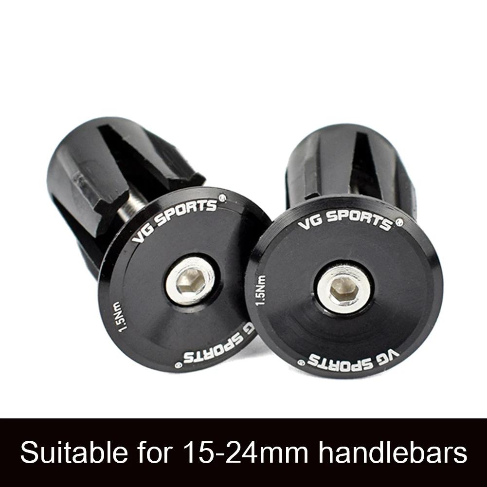 2Pcs Bike Handlebar End Plugs Aluminum Alloy MTB Road Bicycle Handlebar End Caps Bicycle Handle Grips Cover Bicycle Accessories