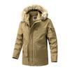 Winter Men's Thicken Parka Warm Cashmere Fleece Long Jacket Coats Outdoor Cotton-Padded Male Windbreaker Hooded Outwear