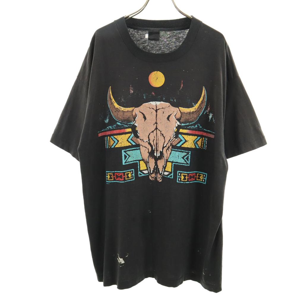 OLD 90s Skyhorn Short Sleeve Single Stitch T-shirt Black Men's Used