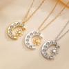 Vintage Style Tassel Pendant Necklace Exquisite Tassel Design Rhinestone Necklace  Vacation Wear
