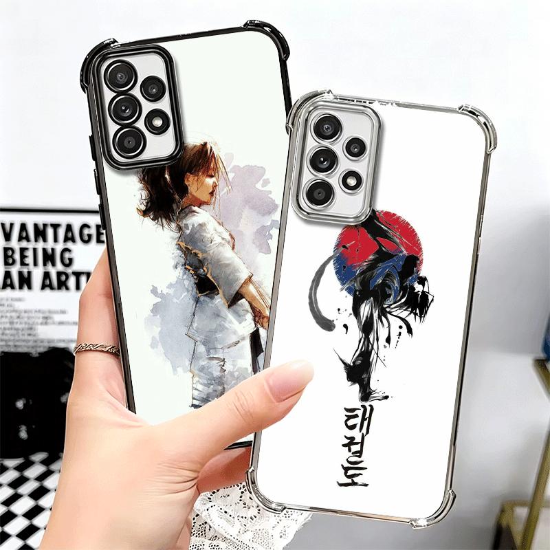 Taekwondo Kungfu Desgin Soft Phone Case For Samsung A17 A27 A07 A37 A57 A16 A56 A15 A55 A14 A54 A13 A53 A26 A36 A25 A35 A24 A34
