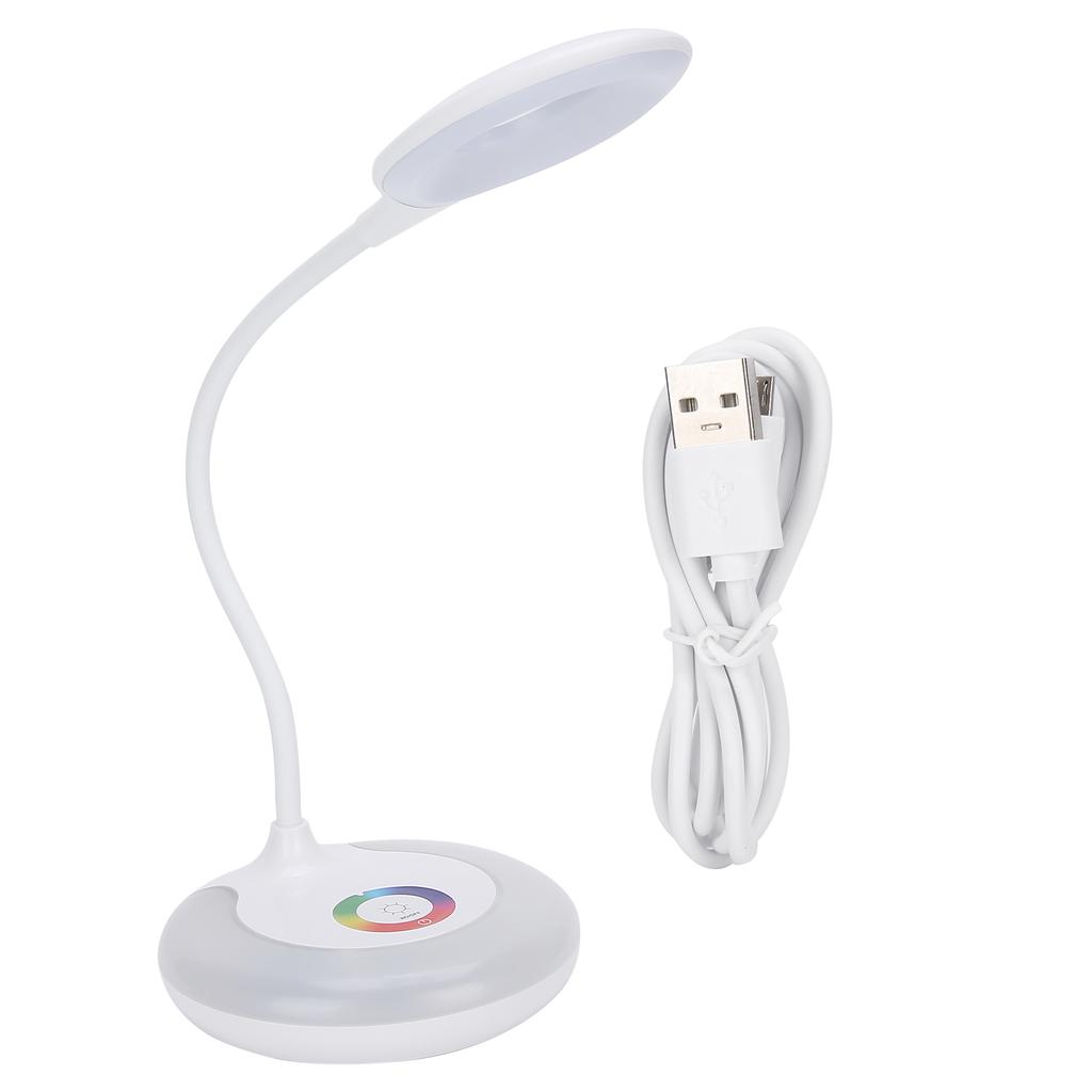 LED Table Lamp Touch Dimming Desk Light Eye Protection Colorful Touch Dimming Office Supplies