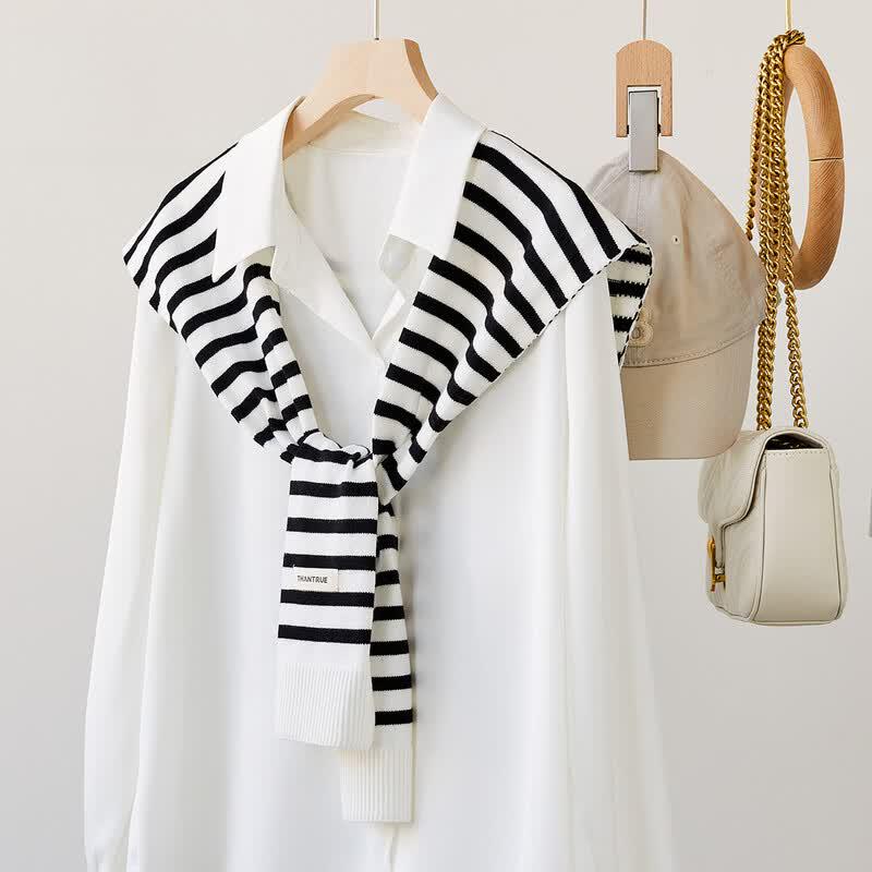 

Women s Striped Multi-functional Shawl & Scarf 100x40cm