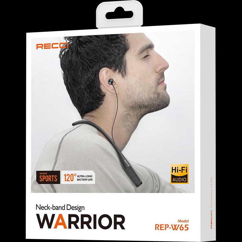 Recci REP-W65 Neckband Bluetooth Sports Earphones
