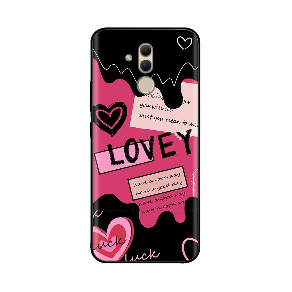 For Huawei Mate 20 Lite Case Cartoon Soft Silicone Phone Cover For Huawei Mate 20 Mate20 Pro Cases Bags Shockproof Painted Cover