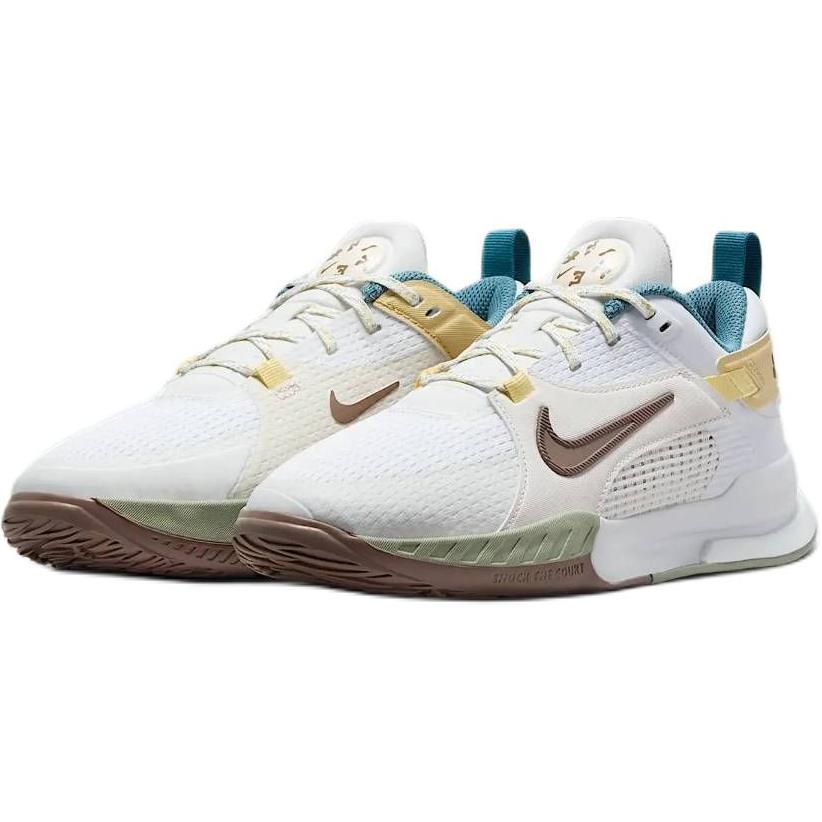 Nike Crosscourt GS White Mink Brown Yellow Kids Sneakers Summit-White Team-Gold Soft-Yellow HV6008-121