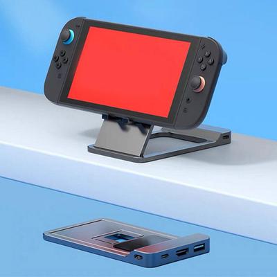 Docking Stations For Nintendo Switch 2 Screen Screen Projcting Conversion Mirroring Converter Aluminum Alloy Base Charging Stand
