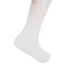 Pair of Silicone Moisturizing Socks White Ankle Length Dry Cracked Feet Hydrating Spa Socks for Women Men L