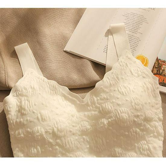 Spicy Girl Jacquard-Camisole mit schönem Rücken - Integriertes 2026 Dopamin-Bandeau-Tanktop für Damen