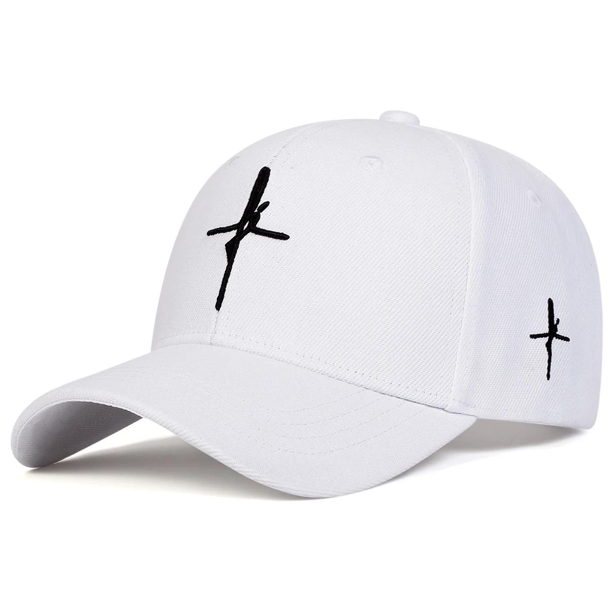 

Unisex Personality Cross Embroidery Baseball Caps Spring Autumn Outdoor Adjustable Casual Hats Sunscreen Hat
