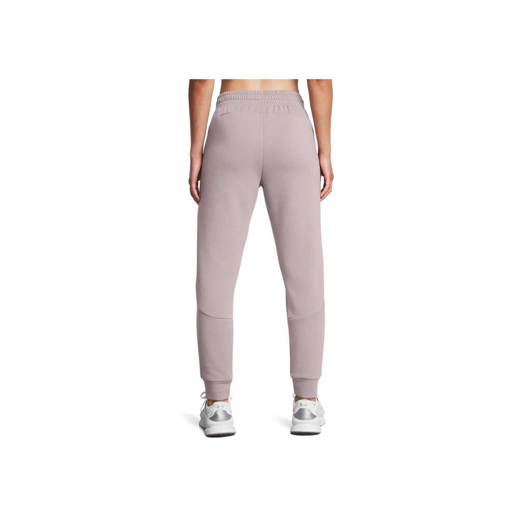 Under Armour Unstoppable Soft Comfortable Stylish Warm Durable Mid-Rise Knitted Sports Pants Women bottoms Light-Pink 1379846-015