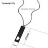 Stainless Steel Hollow Heart Engraved Necklace with UV Color Printing