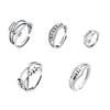 Ring Opening Adjustable Retro Rings Decor Beads Plating Unisex Adults Jewelry for Party Gift Jewelries Hand Decorations