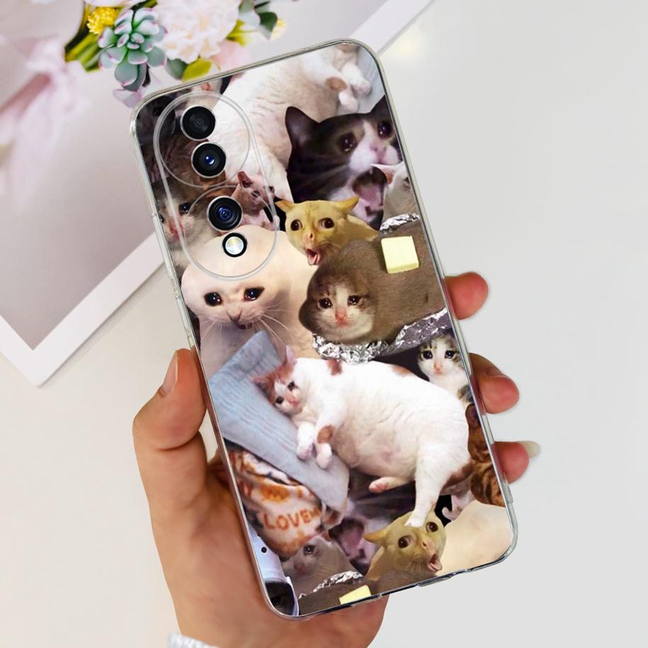 For Honor 70 Lite Case RBN-NX1 Shockproof Cover Fashion Flower Clear Silicone Soft TPU Phone Case For Honor 70 Pro Honor70 Coque