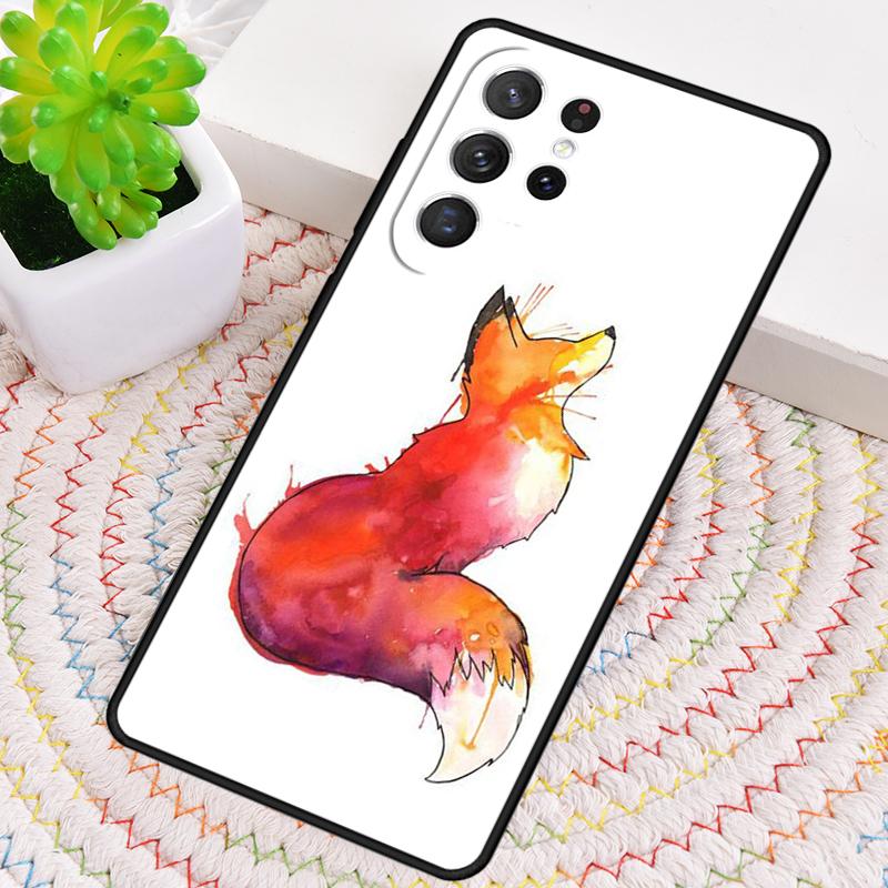 Fox Art Phone Case for Samsung Galaxy note 10 pro S26 Ultra S23 S24 FE S25 S21 S22 PLUS shockproof Cove