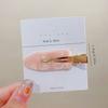 1pcs Acetate Seamless Hairpin  Acrylic Alligator Hair Clips, Cute Bangs Hair Accessories For Women,Fall,Travel, Hair Too