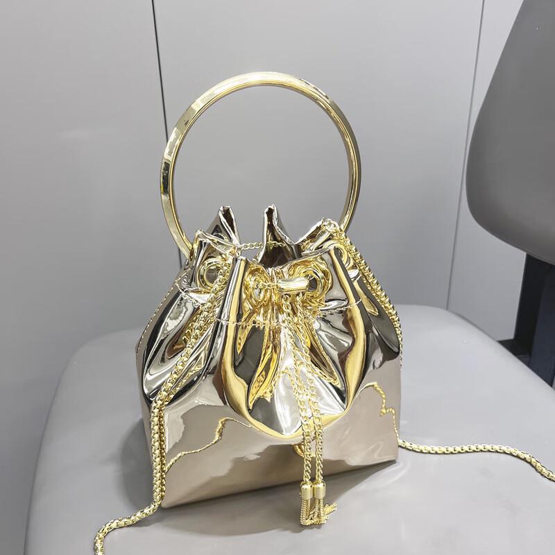 

REWELL Women s Metallic Chain Shoulder & Crossbody Bag