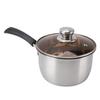 Stainless Steel Saucepan Small Milk Pan Rapid Heat Transfer Prevent Scalding Thickened Single Handle Cooking Pot Soup