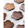 Black Walnut Lotus Root Slices Solid Wood Coaster Creative Mark Insulation Pad Anti Scalding Wooden Teacup Pad