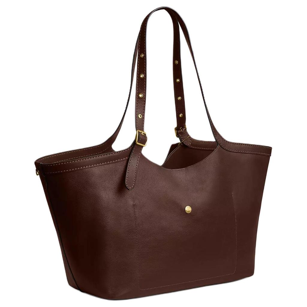 Coach Gramercy 35 Ciondolo Logo Chiusura Magnetica Borsa Tote in Pelle Granata Donna tote Acero CAM00-B4MPL