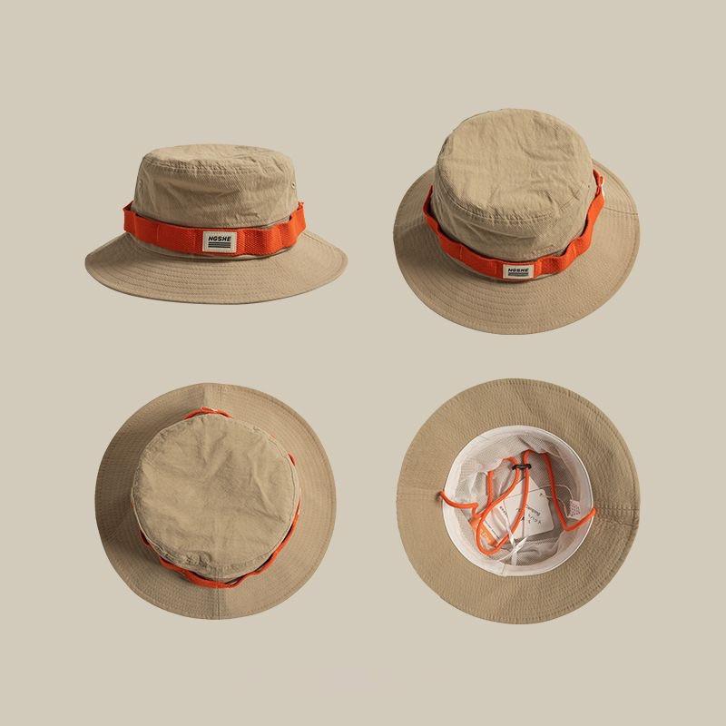 New Bucket Hat Summer Outdoor Camping Sunshade Sun Protection Hat Trendy Men and Women Versatile Fishing Wide Brim Hat Trendy