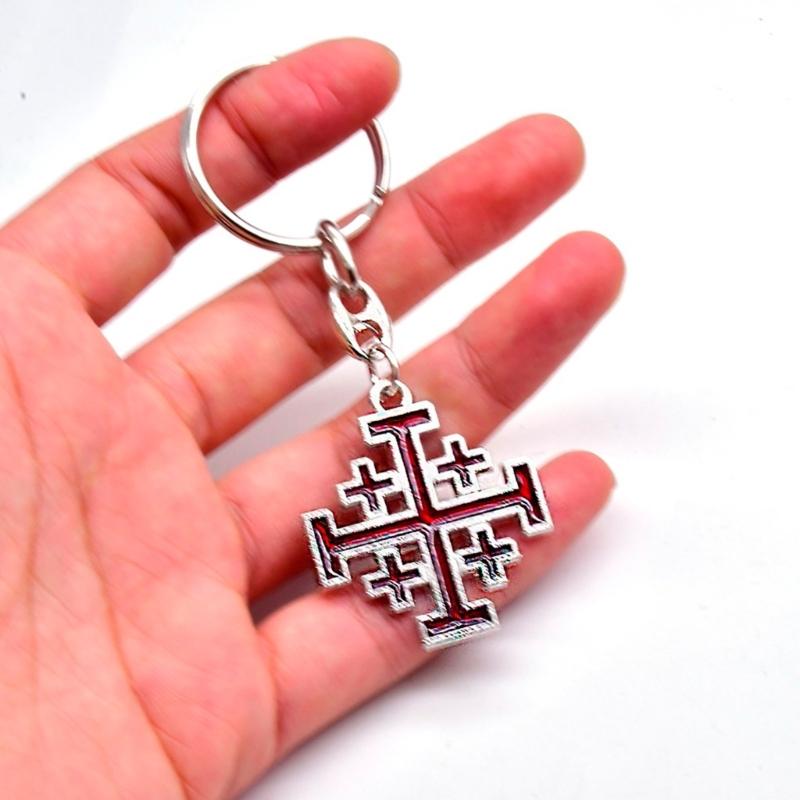 Convenient Christian Cross Keychains Pendants Symbol of Faith Suitable for Religious Individual Fashion Enthusiasts