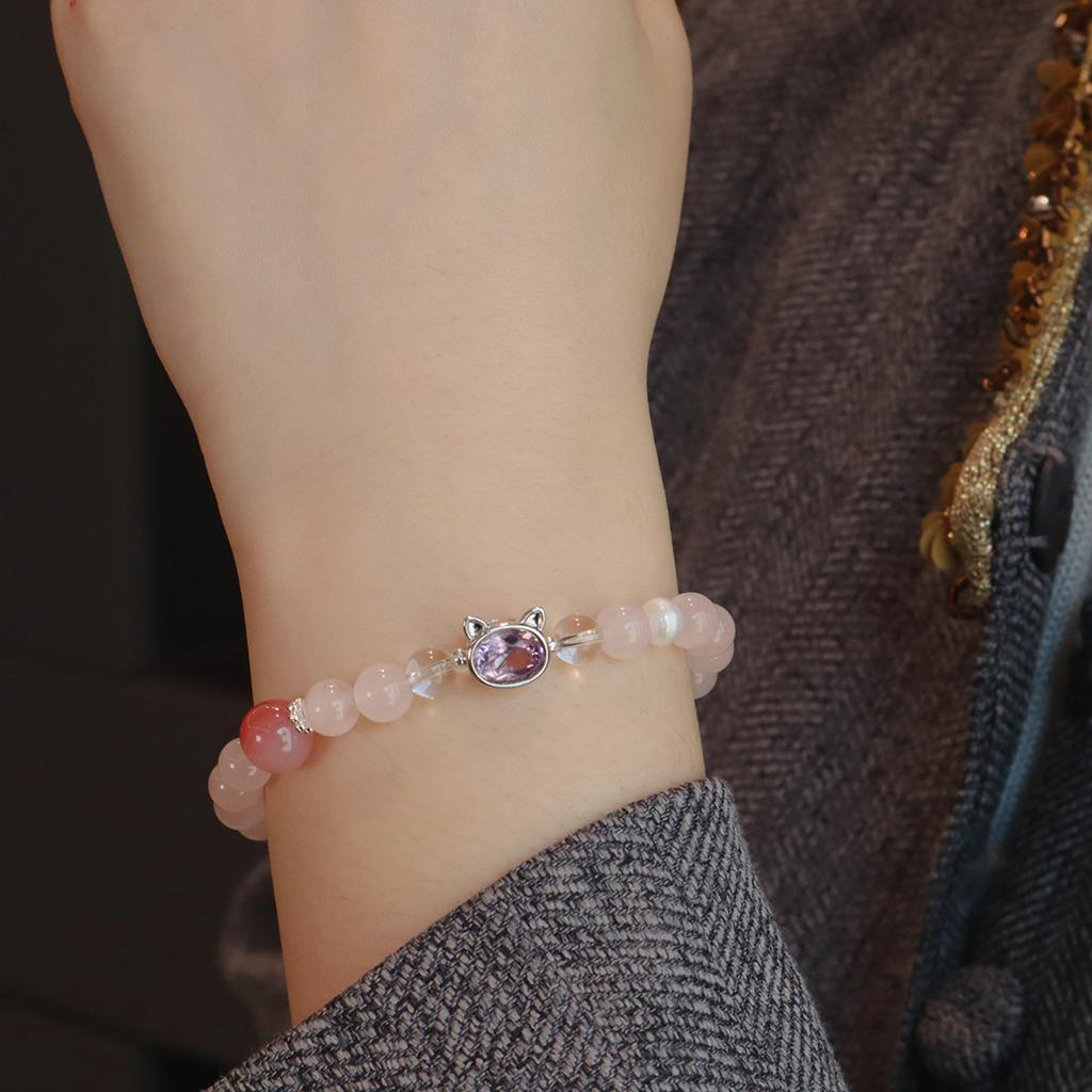 New Chinese Bracelet, Natural Crystal Bracelet, Fashion Sweet And Fresh Design Crystal Bracelet.