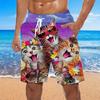 Men's Pattern Animal Cat Swimming Pants Hawaiian Designer Bohemian Casual Daily Holiday Pull Rope Clothing