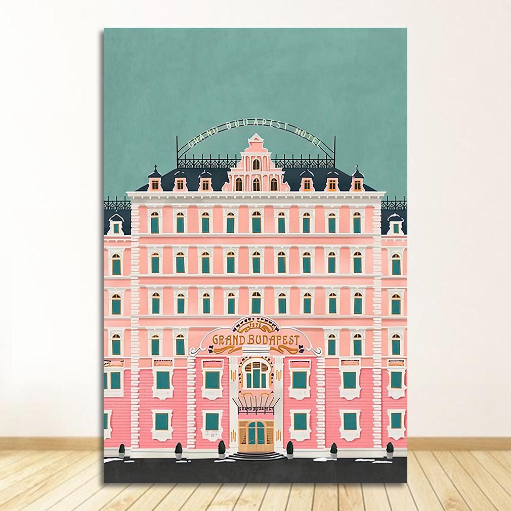 Grand Budapest Hotel Vintage Classic Movie HD Print Poster Modulares Bild Leinwand Schlafzimmer Wohnkultur Nordische Wandkunst Malerei