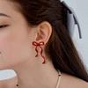 Delicate Bowknot Earpieces Elegant Ballet Style Bowknot Earrings Fashionable Ear Piercing Ear Studs Jewelry