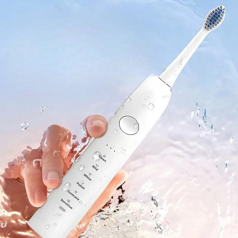 Ultra Quiet Electric Toothbrush Multiple Cleaning Modes Soft Bristles Gum Care Waterproof Design