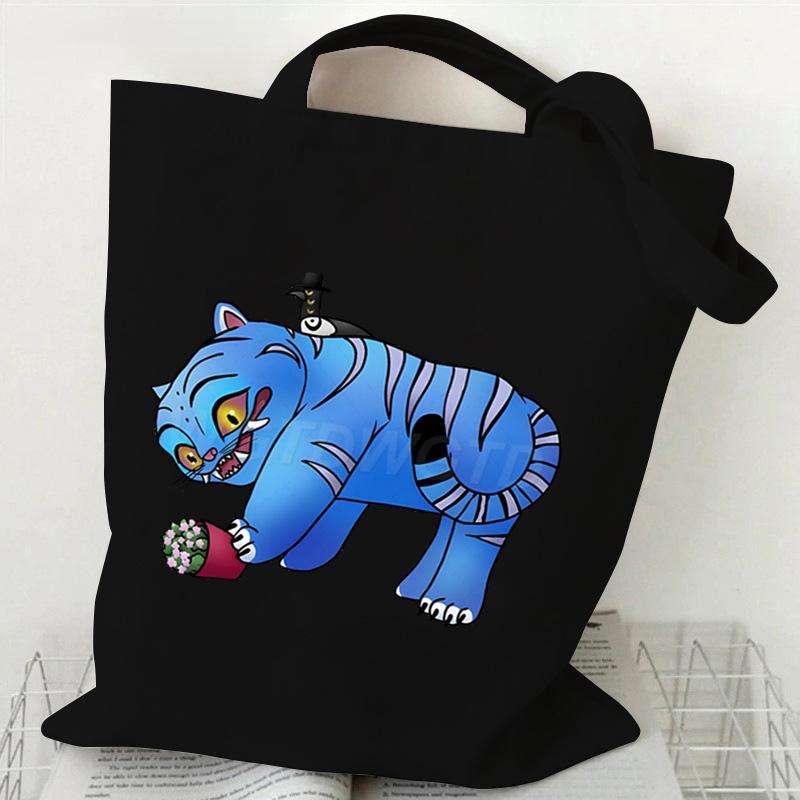Witch Hunters Peripheral Printing Fashion Shoulder Bag Women's Large Capacity Student Portable Tote Bag Canvas Bag